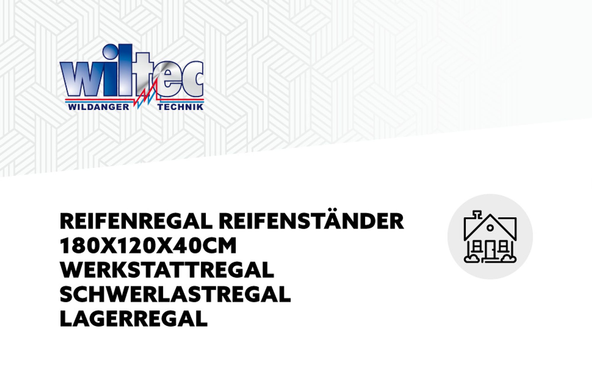 Wiltec Reifenregal – 180 x 120 x 40 cm – bis 795 kg – für 8 Reifen – aus Stahl – Werkstattregal Lagerregal Reifenständer Schwerlastregal