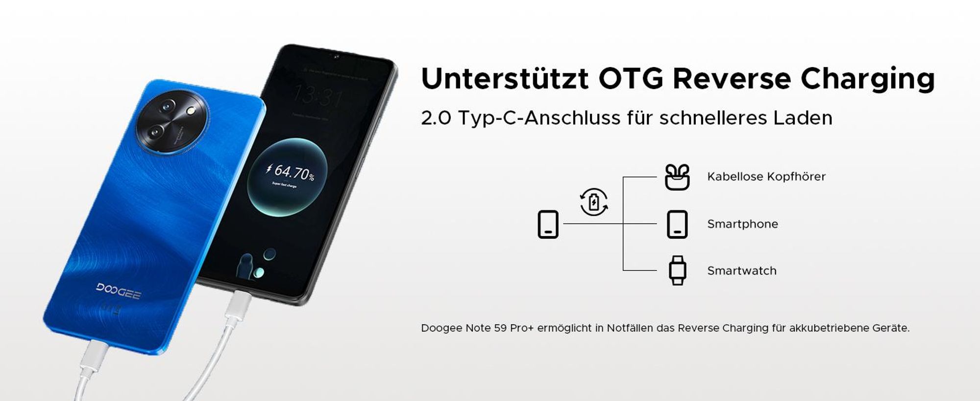 DOOGEE Note59 Pro+ Smartphone Handy, 5G, Android 16, 6,75" 120Hz, 6250mAh, 36+512GB, 50MP, 18W, Octa-Core, NFC, Fingerabdruck, Dual-SIM, ohne Vertrag