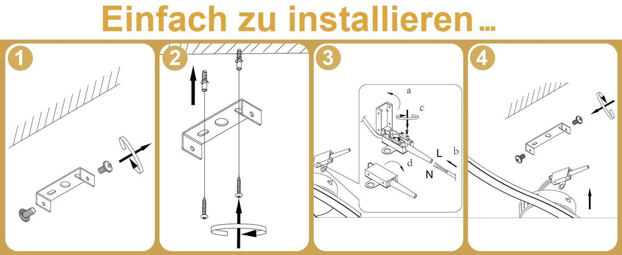 ZMH Plafonnier Moderne Lampe de Chambre Noir 12W Lampe de Salon 3000K Vagues Design Lampe de Cuisine Intérieur Blanc Chaud LED Eclairage de Plafond pour Couloir