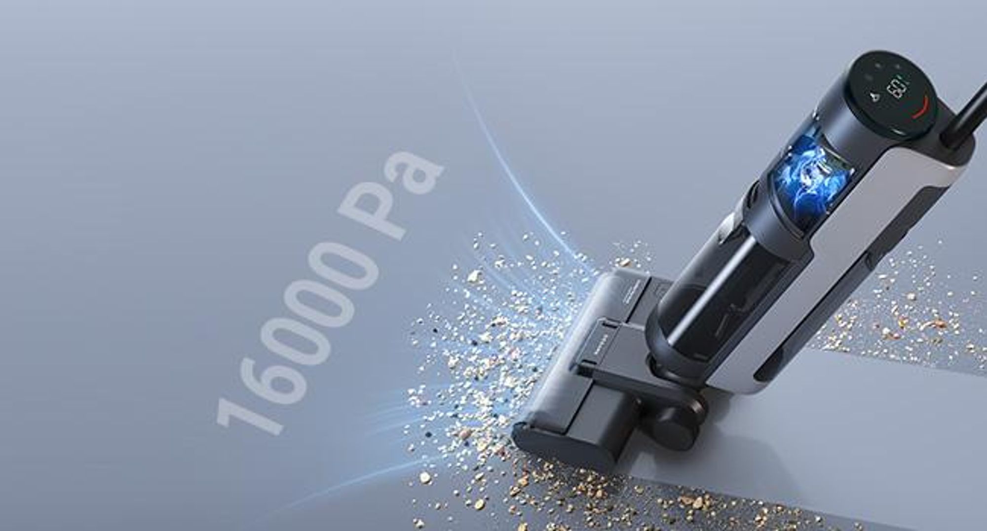 Dreame H12S Staubsauger Nass- und Trockenstaubsauger,kabelloser Handstaubsauger,16.000Pa Saugkraft,55 °C heiße Luft,6mm Kantenreinigung,3 Modi ändern