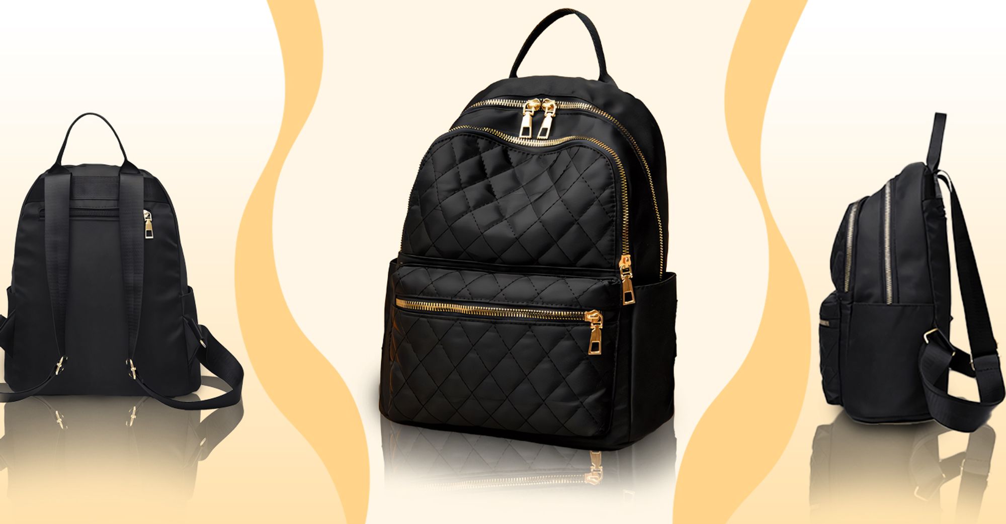 Rucksack Damen Rucksäcke Schule Uni Reisen Freizeit Job Mit Laptopfach Anti Diebstahl Tasche Schultertasche Schwarz Retoo
