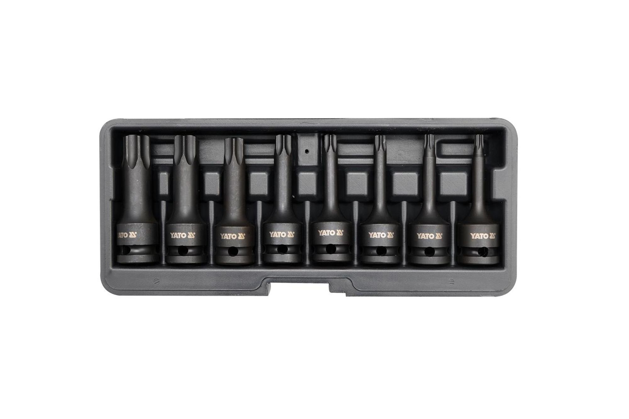 Yato YT-1065, 8 kusov, Torx, T30, T40, 25,4 / 2 mm (1 / 2"), Box