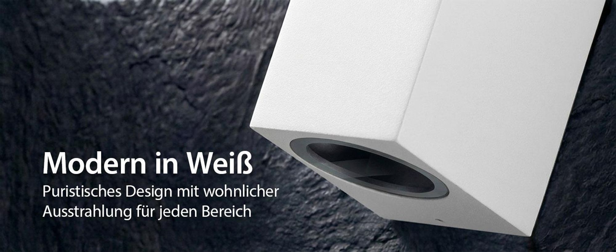 Maxkomfort Außenleuchte Wand 1268-SN1 1x GU10 IP44 Aluminium in Edelstahl Optik