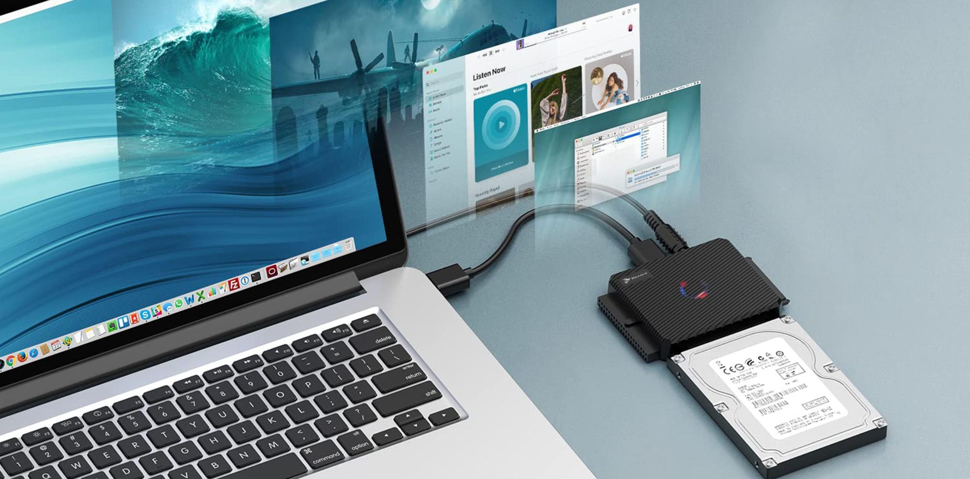 USB 3.1 auf SATA und IDE Adapter für 2.5 / 3.5 Zoll Laufwerke HDD SSD Reagle mit 12V 3A