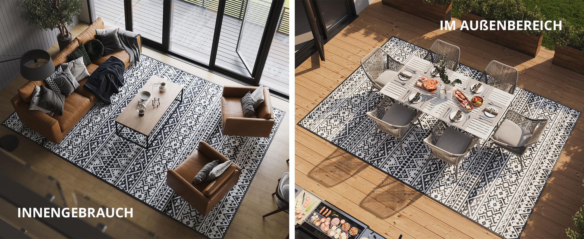 Outdoor Teppich Verwendung