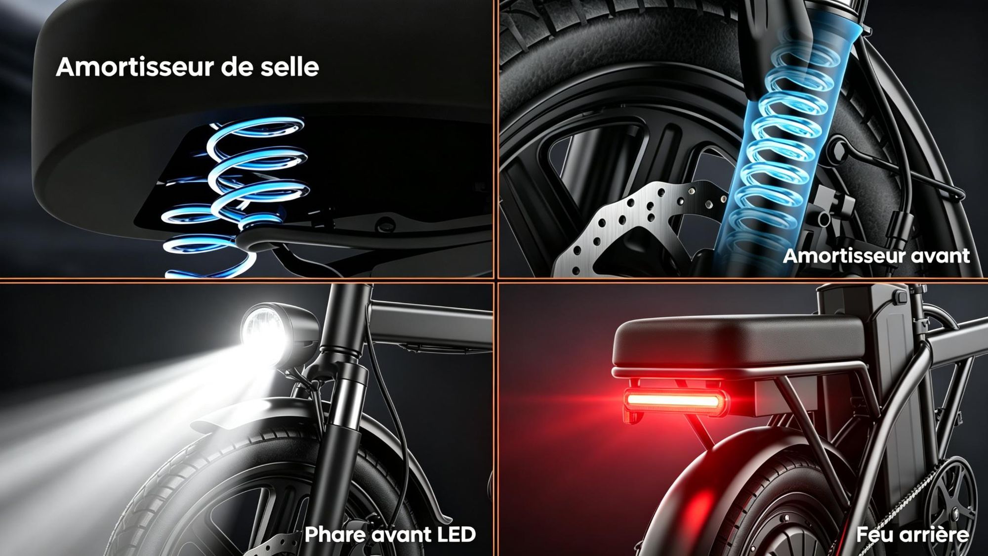 Elektro skládací kolo X14, 250W, 48V 15,6Ah, dojezd 80 km, bezpečnostní ochrana BMS, nosnost 120 kg