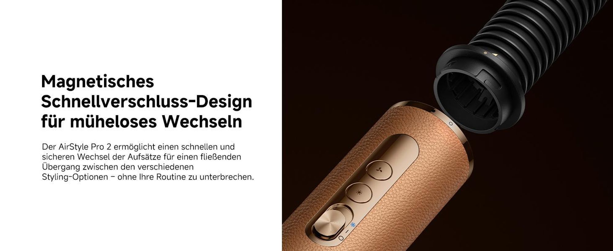 Dreame AirStyle Pro 2 ,7in1 Multistyler,Schnelltrocknend,2Lockenaufsätze,Volumen für das Haar,glättende Bürste,Kräusel Reduzierung,2026e Version,Braun