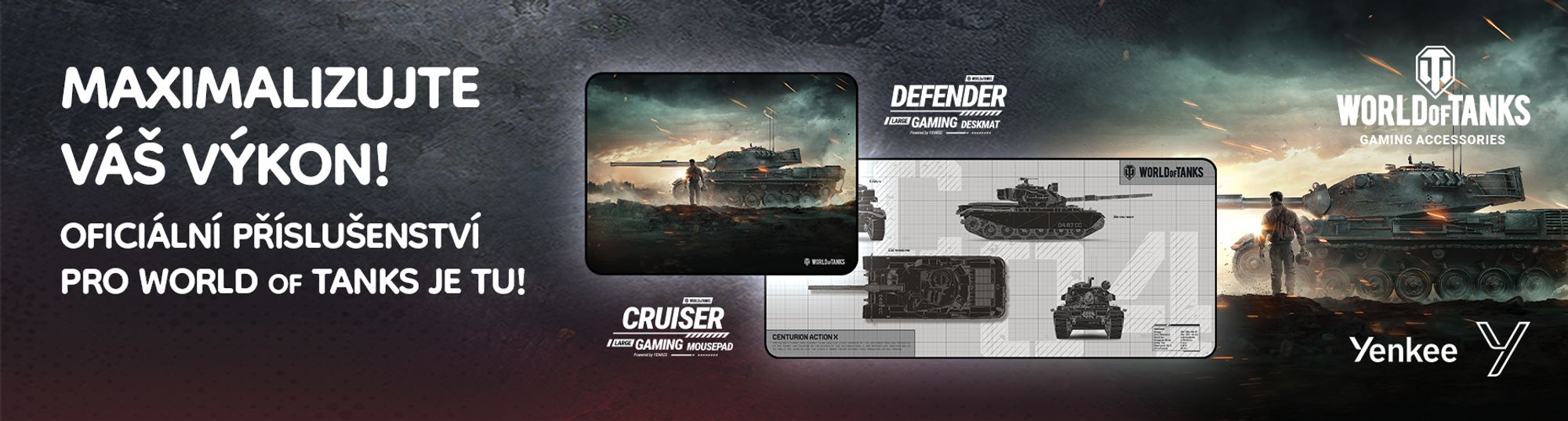 YENKEE Mousepad CRUISER WT47 - limited edition WORLD OF TANKS