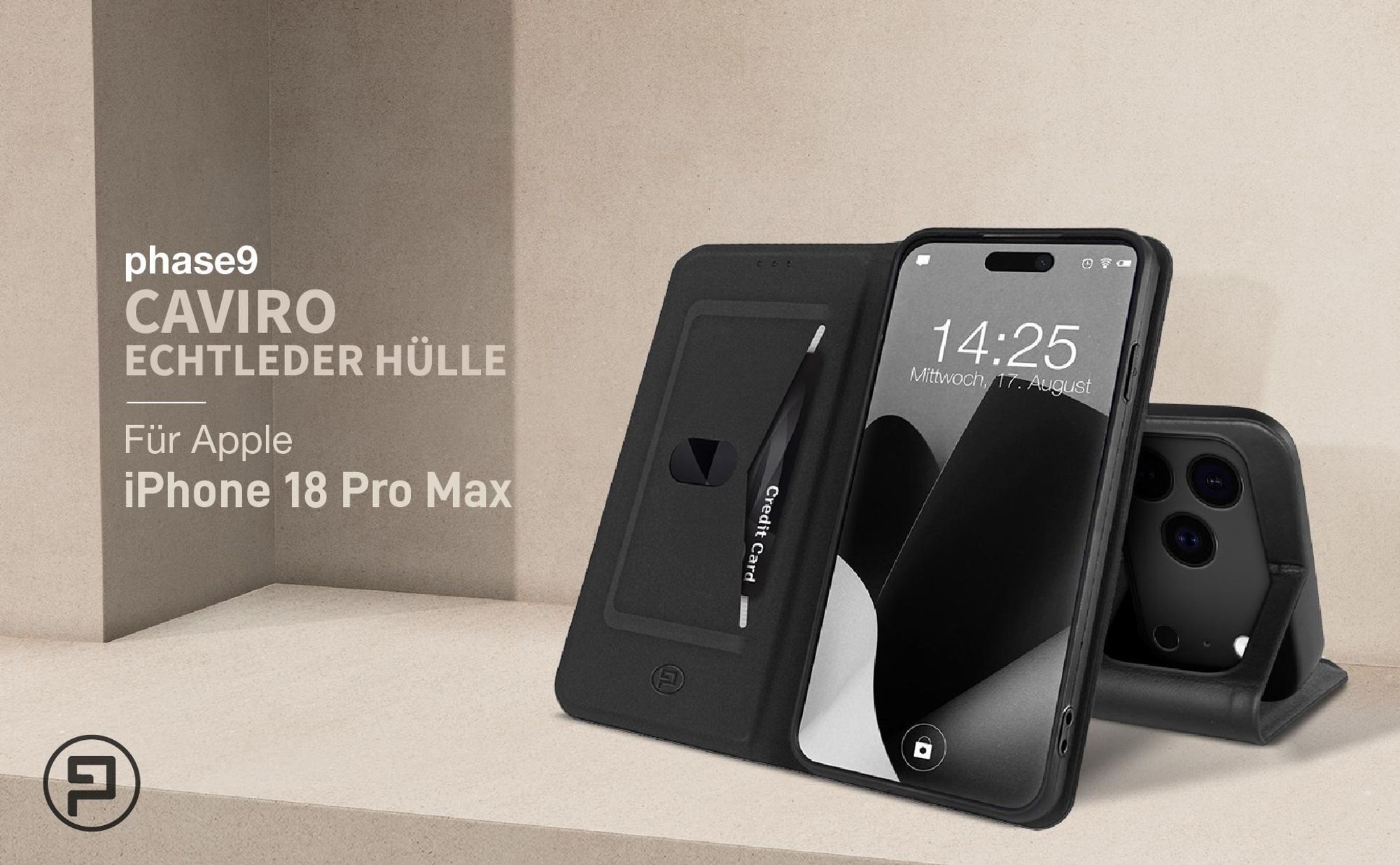 Echtleder Handyhülle für das Apple iPhone 18 Pro Max