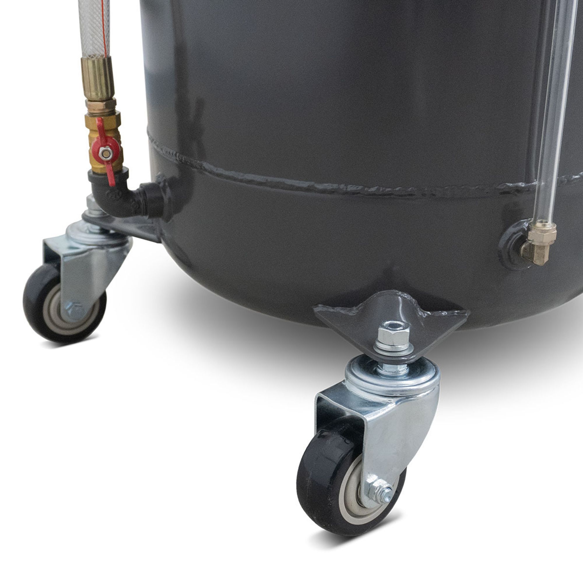 Weber Ölauffangbehälter mit Absaugfunktion 85 l Werkzeughalter und praktischer Füllstandsanzeige Ölablassgerät Ölauffangbehälter Ölwechsel Weber Tank