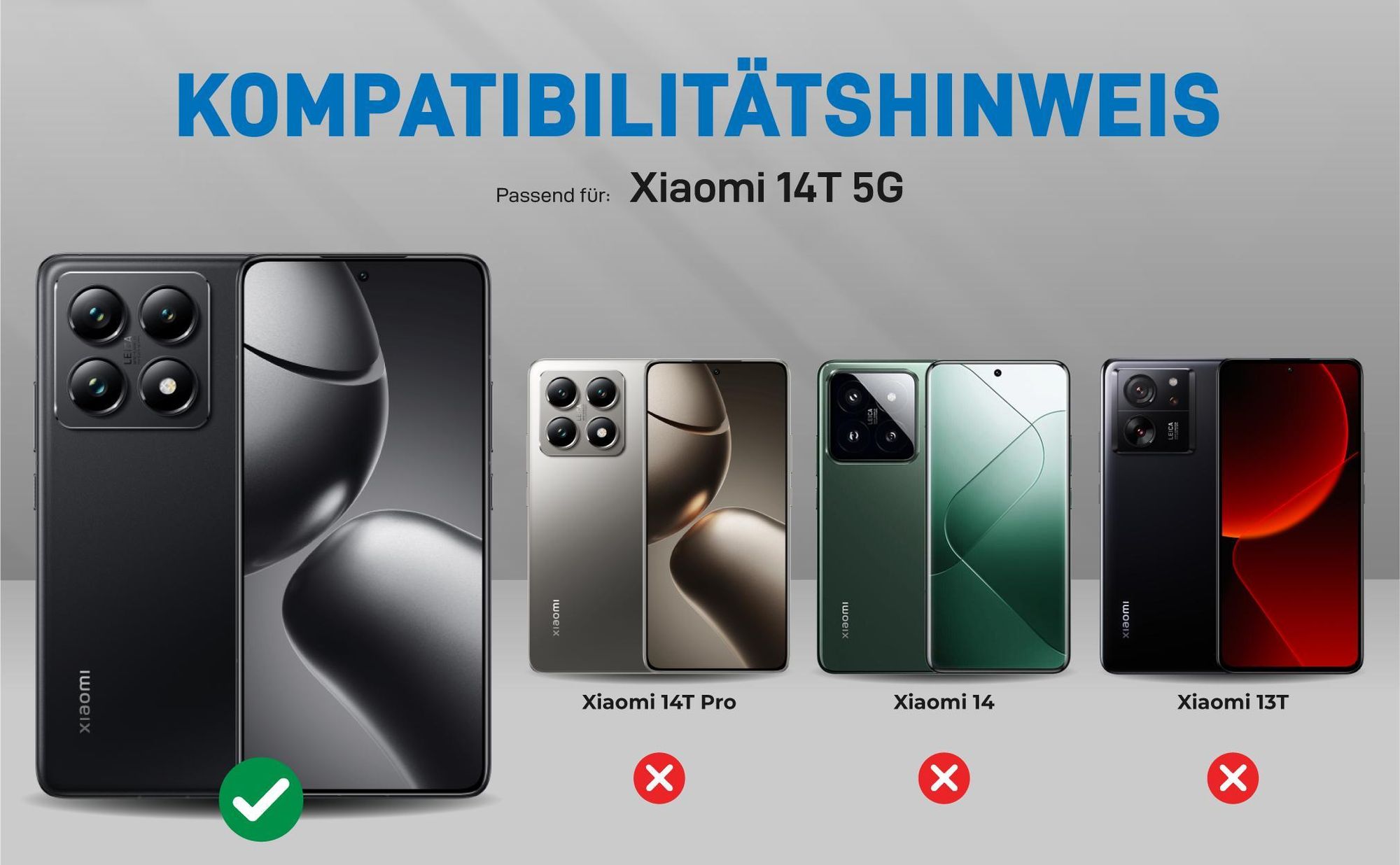 Kompatibilitätshinweise Hülle für Xiaomi 14T