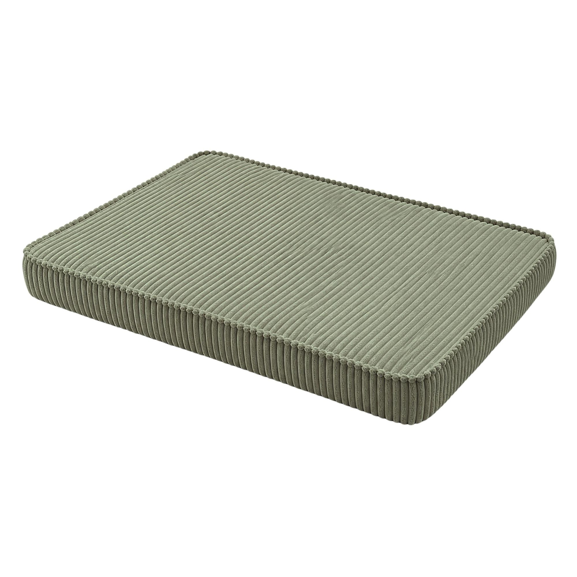 HUNDEBETT HUNDEKISSEN HUNDEMATTE CORD XL 120x80 CM Hellgrün