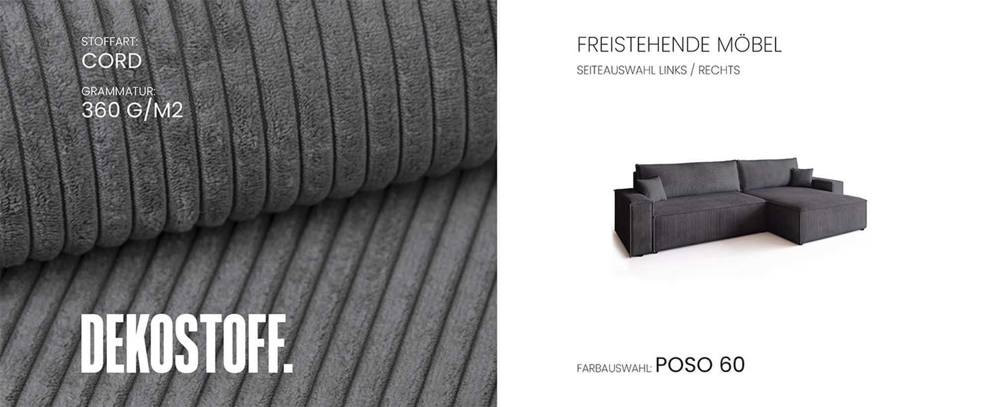 BroMARKT Ecksofa ADI XL Schlaffunktion Bettkasten L-Form 125x230 cm Puderrosa