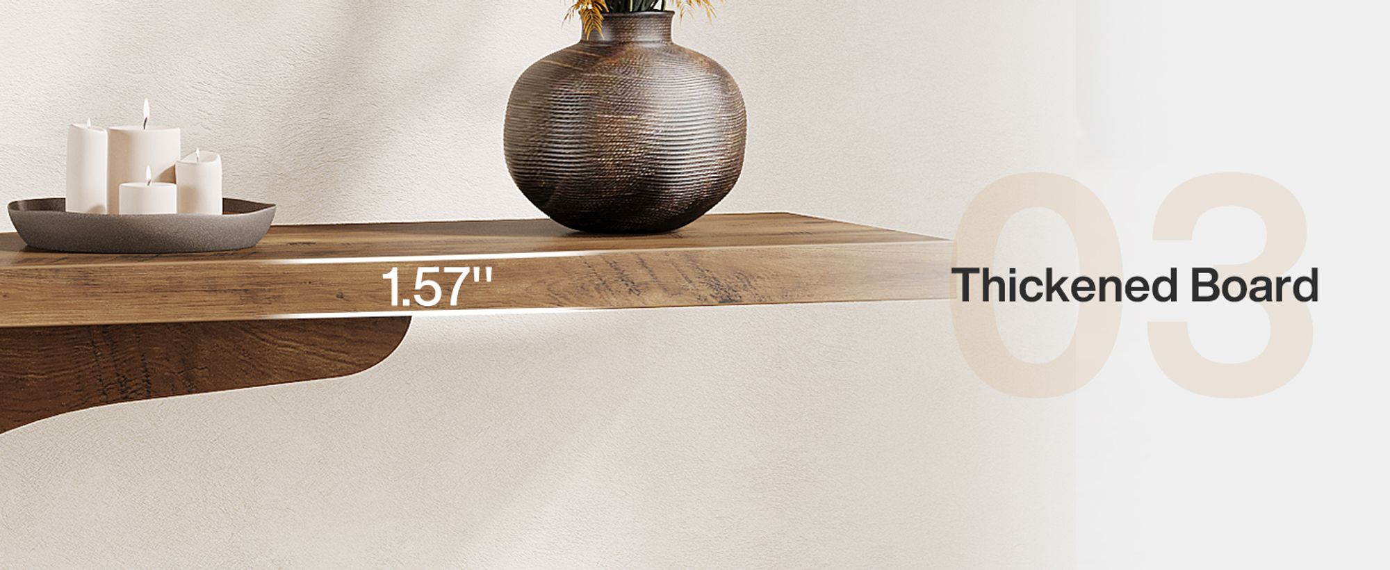 Consolle in legno stile metà secolo moderno, tavolo da ingresso vintage marrone, adatto per ingresso, corridoio, atrio e salotto, dimensioni 110 cm