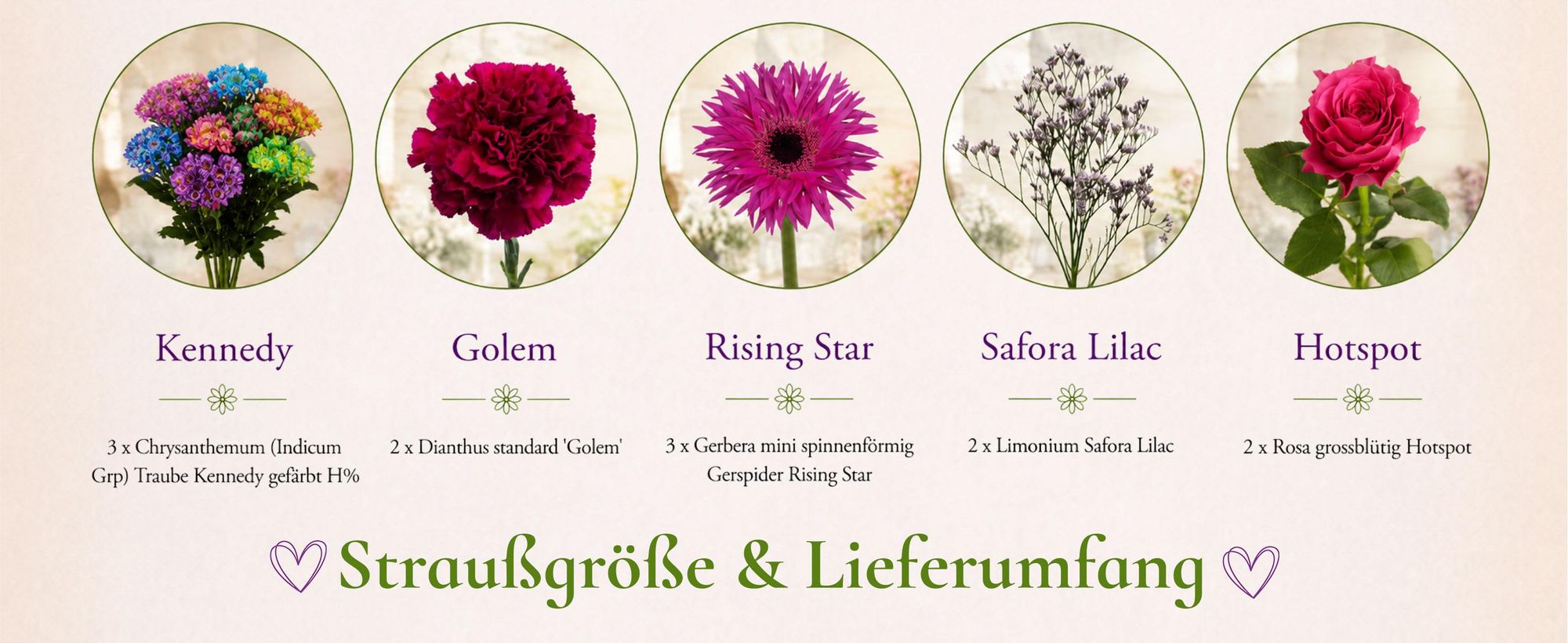 Blumenstrauß Mermaid Glow | Geschenk - frische Blumen | Blumenversand von BLOOMY DAYS