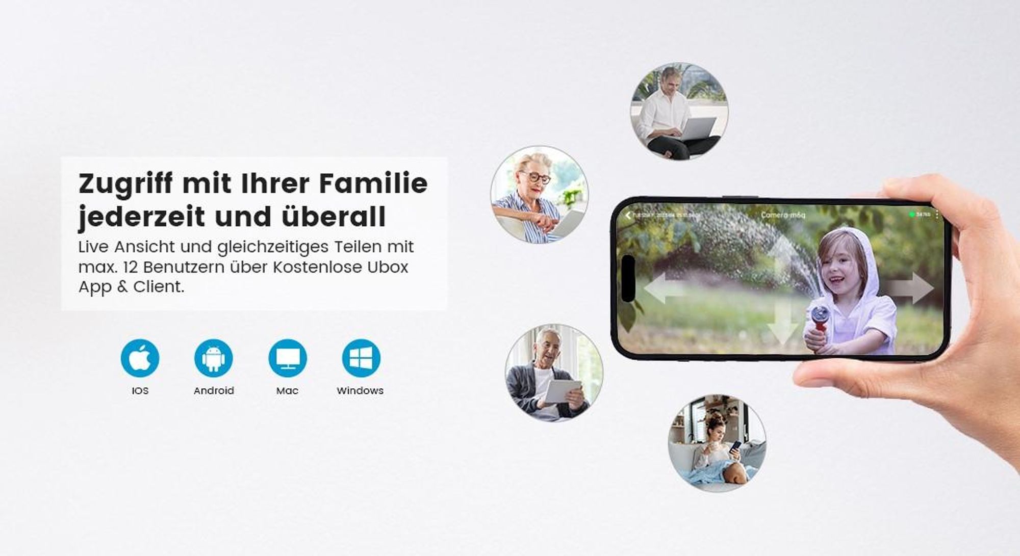 ieGeek 4G LTE Überwachungskamera Außen Akku 9600mAh mit Solarpanel und PTZ, IP Kamera Outdoor mit Farbnachtsicht, PIR-Sensor, 2-Wege-Audio, IP65, 64GB
