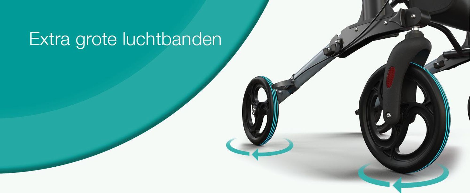 ELONEO inklapbare en lichte rollator met zitplaats, lichtgewicht reiskofferrolator van aluminium, loophulp met 8-voudige hoogteverstelling, inklapbaar in 3 standen