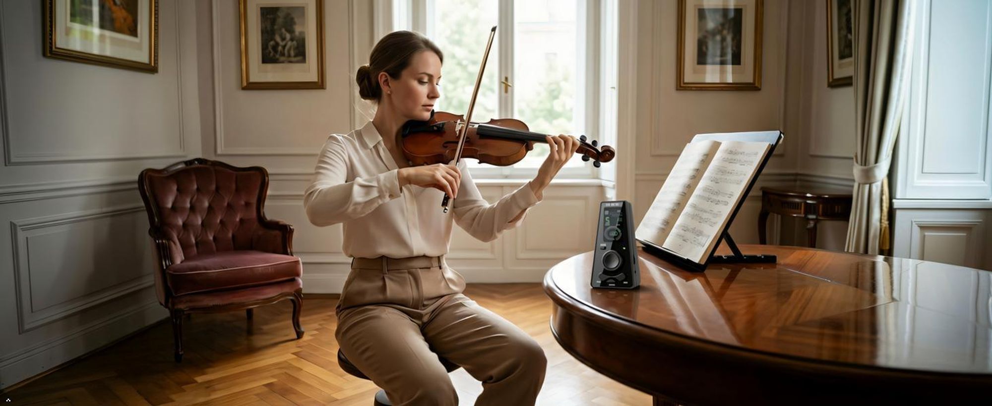 Digitales Metronom, Elektronisches Metronom mit Timer, Lautstärkeregler und Temporegler, Vocal Voice Beats, für Klavier, Geige, Gitarre, Ukulele