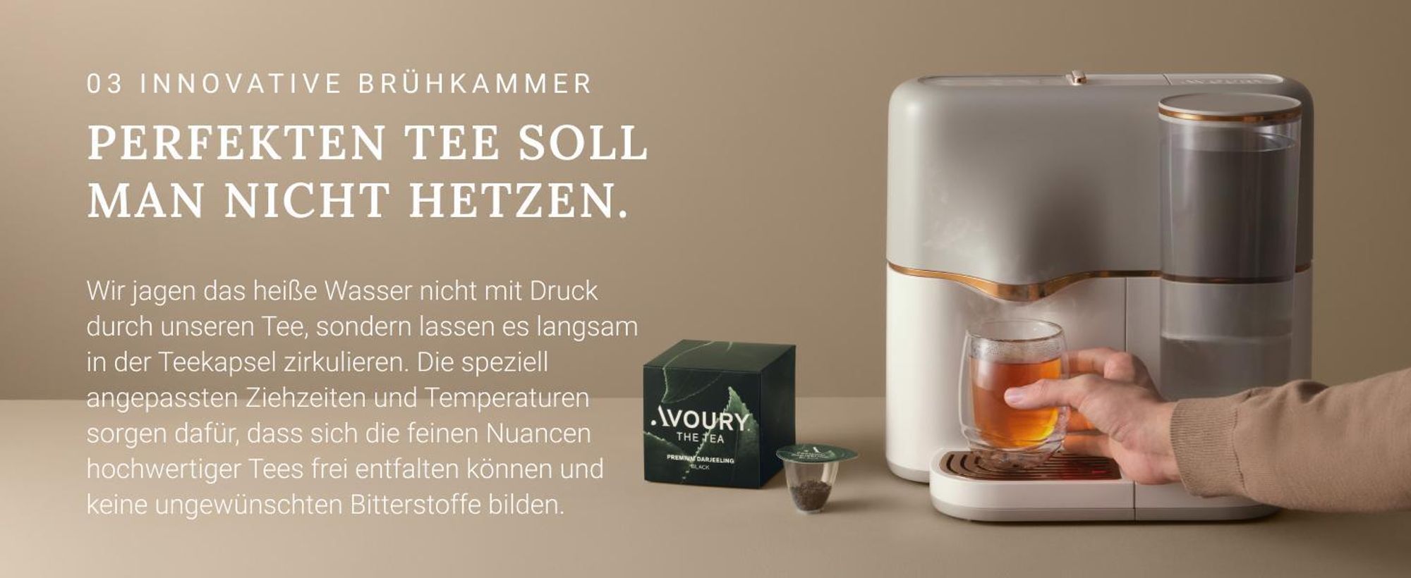 Avoury One, Chrom, Weiß, Metall, Kunststoff, Metall, Kunststoff, 1,5 l, Tasten, 181 mm