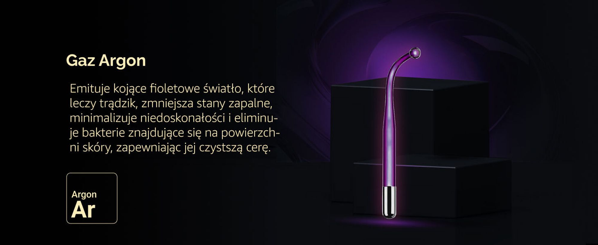 Darsonval, radiofrekwencja, napinanie skóry, leczenie trądziku i zmarszczek, GESS DARS BD