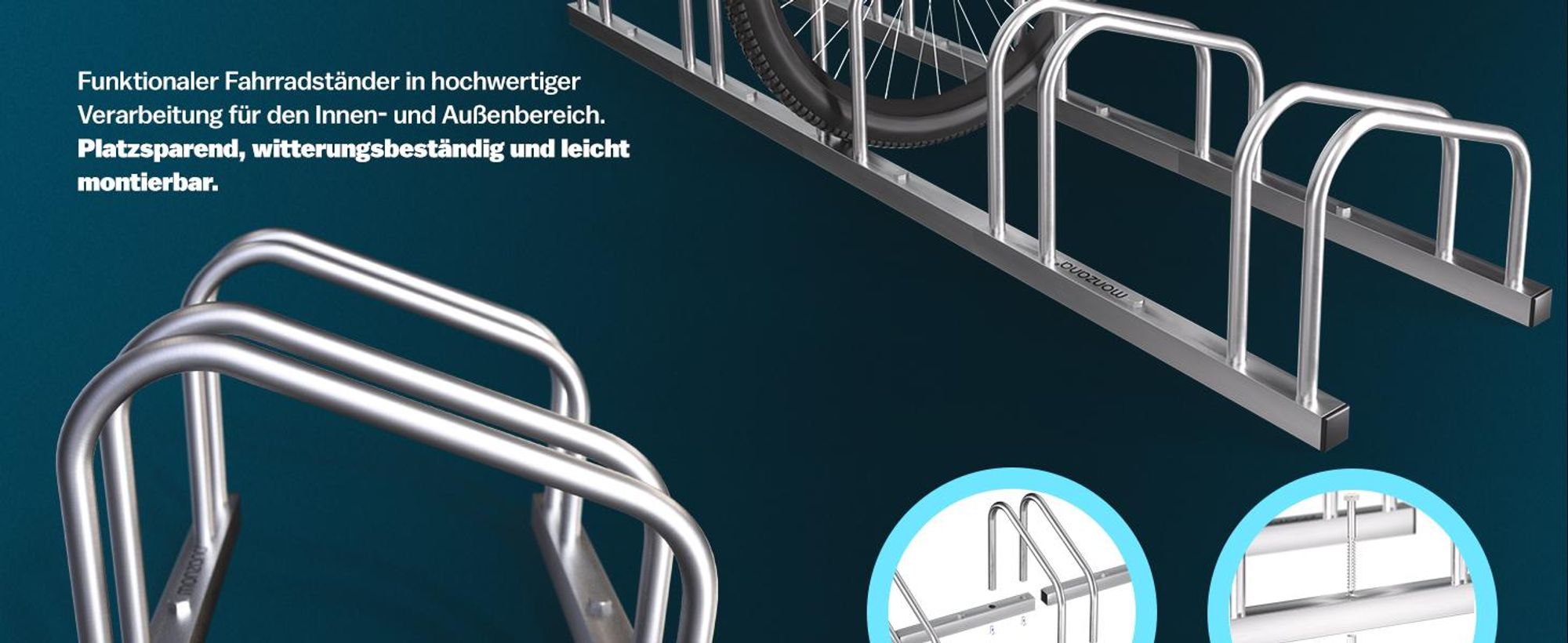MONZANA Fahrradständer für 6 Fahrräder