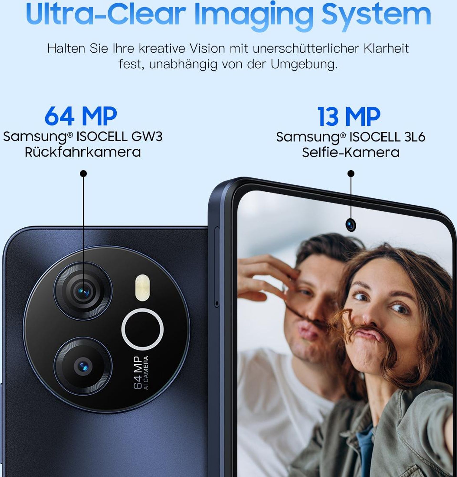 Blackview Shark 8 Smartphone Handy Ohne Vertrag 16GB+256GB 120Hz 2.4K 6.78" FHD+, Helio G99 Android 13 Handy Ohne Vertrag, 64MP+13MP Kamera, 5000mAh