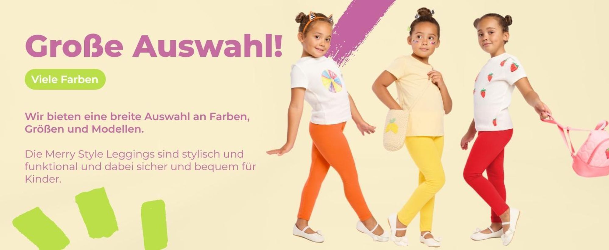Merry Style Mädchen Lange Leggings aus Viskose MS10-130 (Grün, 134)
