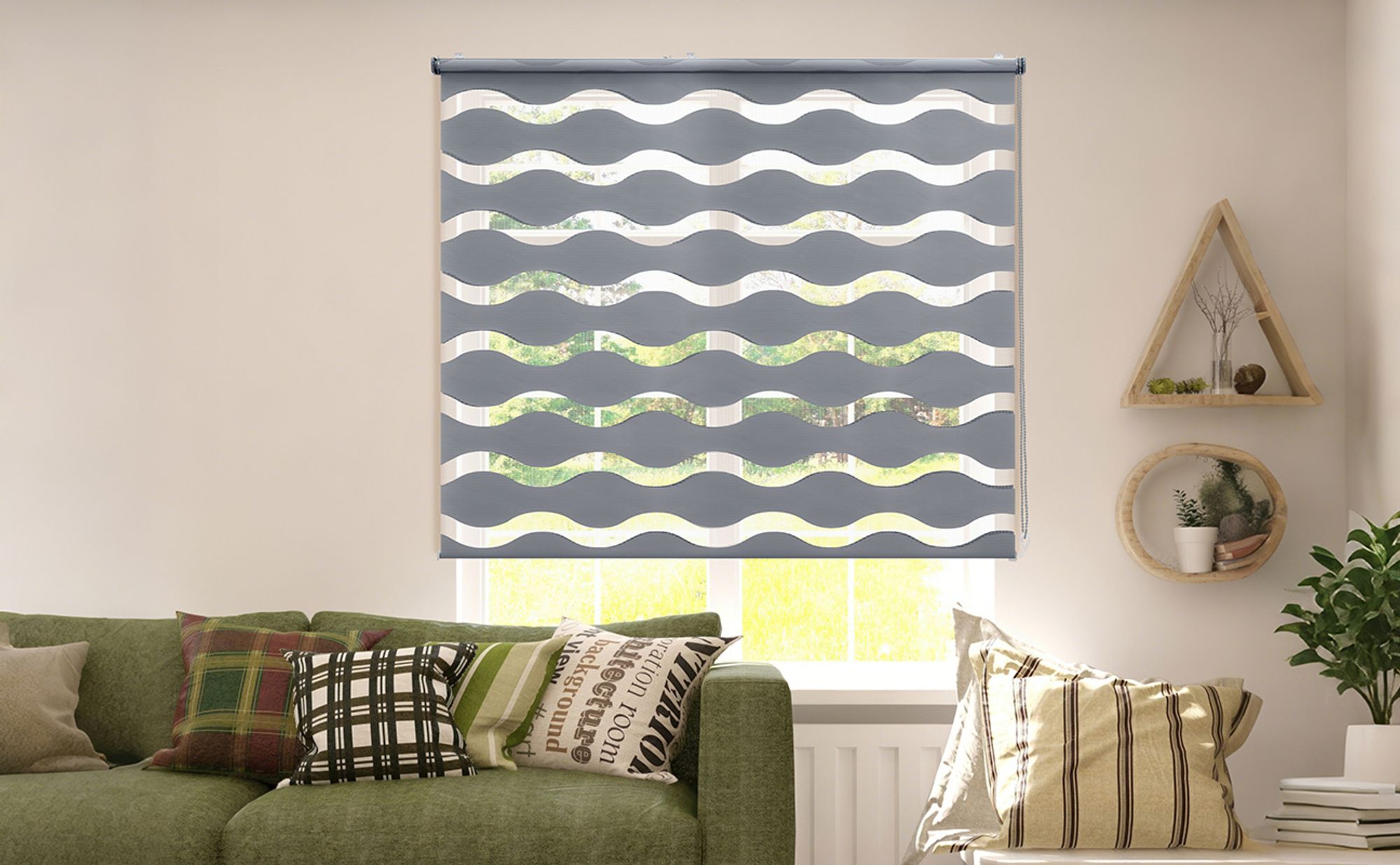 Doppelrollo Doppelrollo Wellen Duo-Rollo Klemmfix ohne Bohren Doppelrollo Welle 80x210cm Dunkelgrau
