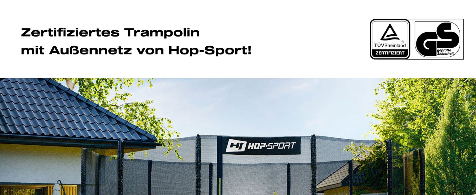 Trampolin Outdoor Gartentrampolin 488cm 16FT Hop-Sport