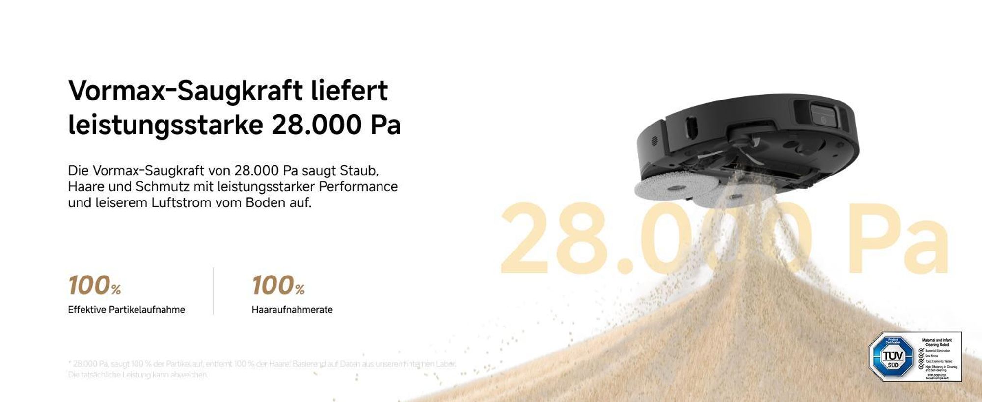 Dreame L50 Ultra AE Saugroboter mit Wischfunktion,28.000Pa Saugleistung,Automatische Entleerungsstation,Ausziehbare Seitenbürste,DryBoard,Schwarz