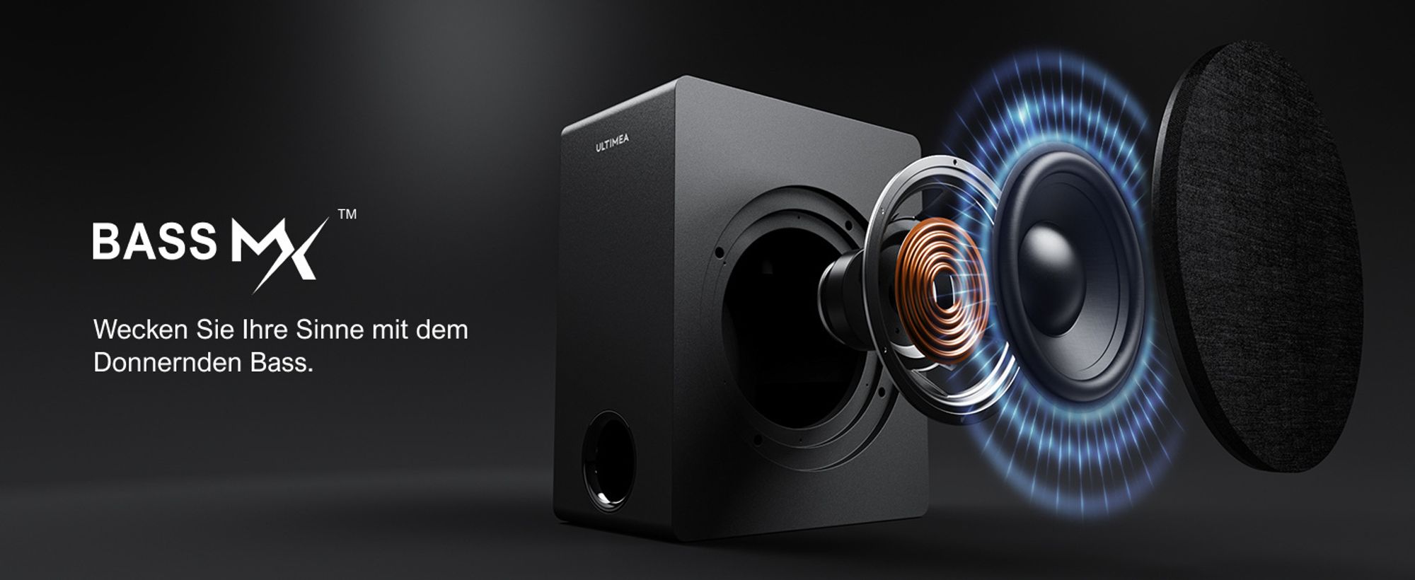 ULTIMEA 5.1.2 Kanal Soundbar für TV Geräte mit Dolby Atmos, Heimkino Surround Soundsystem mit Subwoofer für Kino Sound, HDMI/Opt/Bluetooth