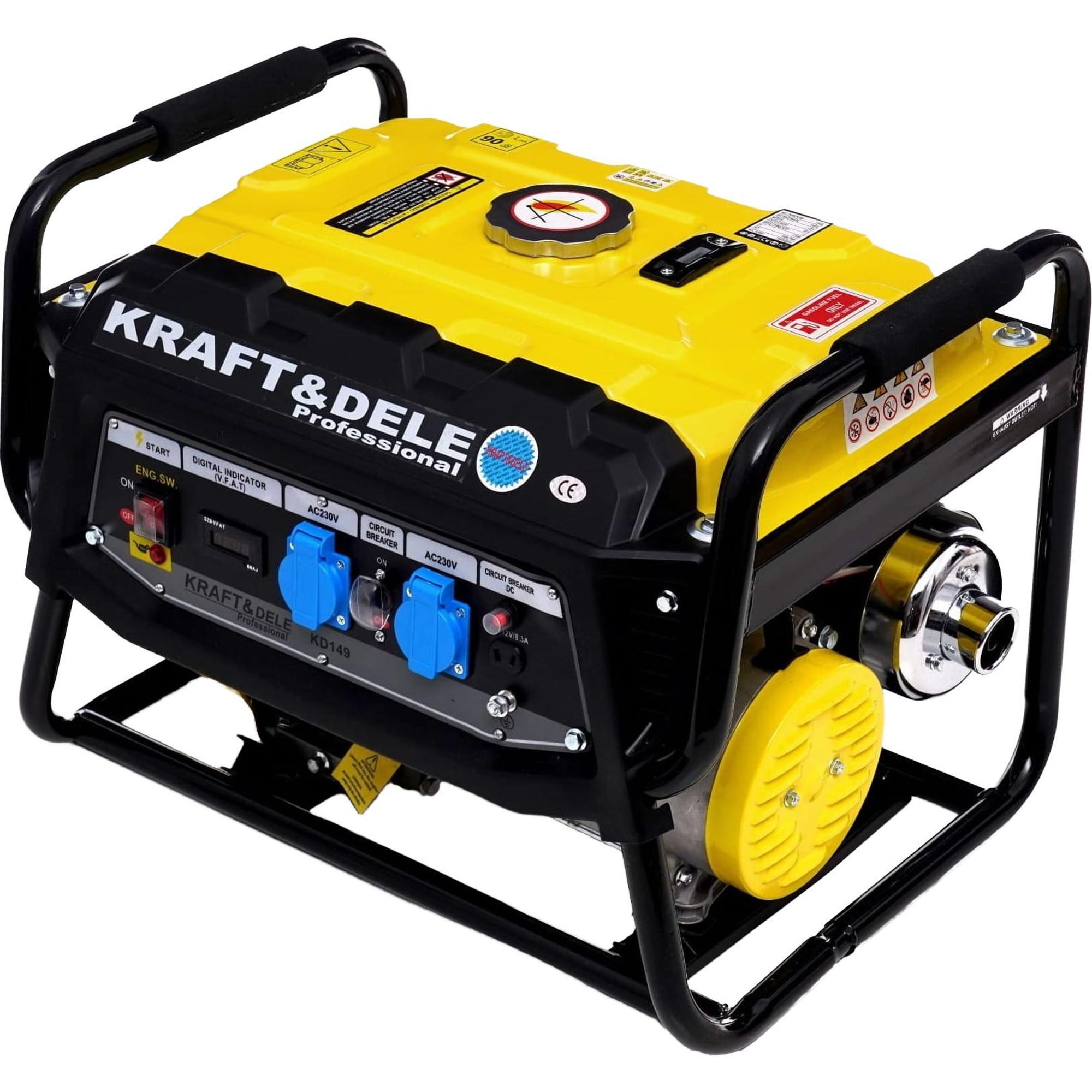 KRAFT&DELE | Stromgenerator, 3500W, 12/230V, Stromerzeuger Generator, Stromaggregat