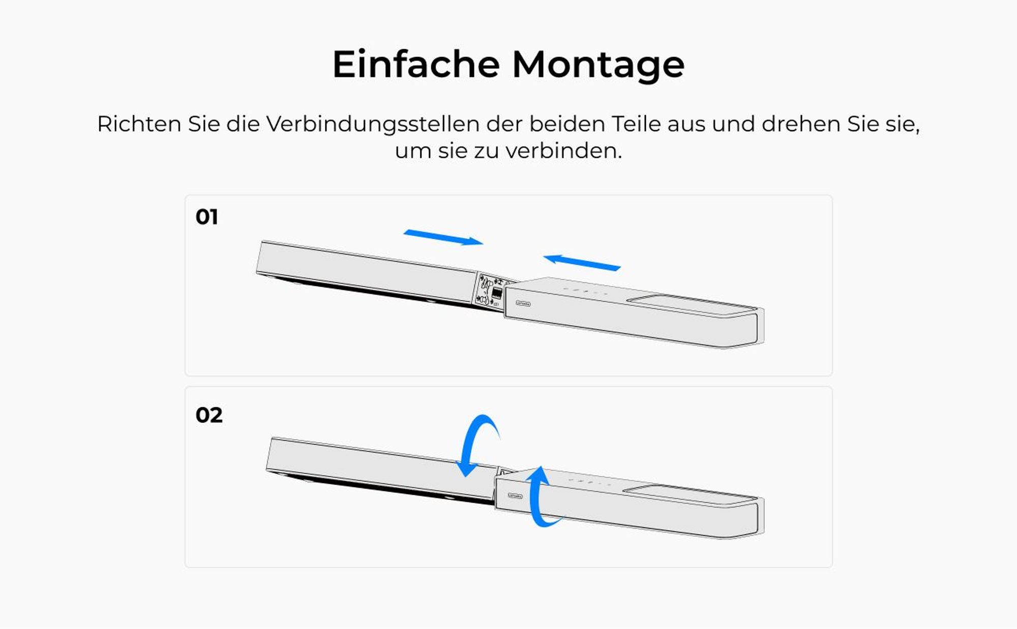 ULTIMEA 3.1.2-Kanal Soundbar mit Dolby Atmos, Surround-System für Fernseher mit 6,5-Zoll Subwoofer, Bluetooth 5.4, HDMI eARC, 360W, Skywave F30 Boom
