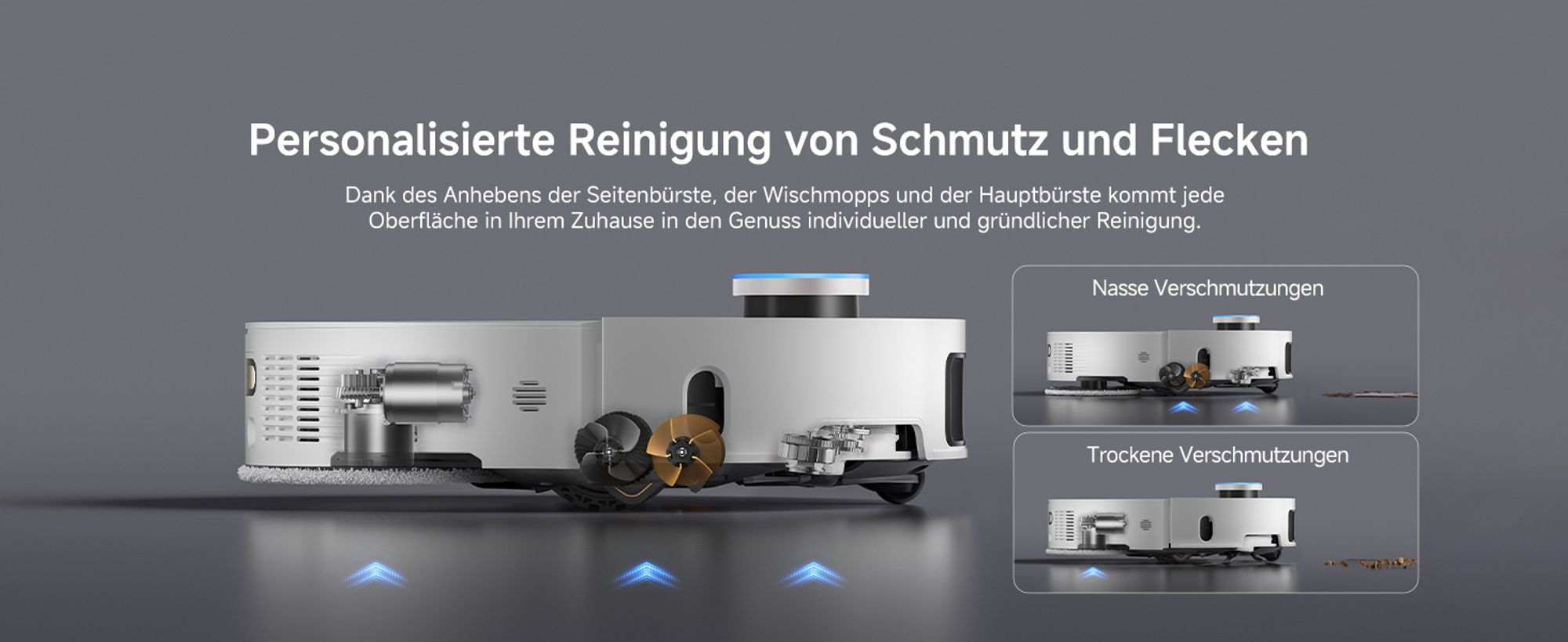 Dreame L50 Pro Ultra Staubsauger Roboter mit Wischfunktion,19500Pa Saugkraft,360°LiDAR Navigation,KI-Hindernisvermeidung,Selbstreinigend,Anti-Tangle