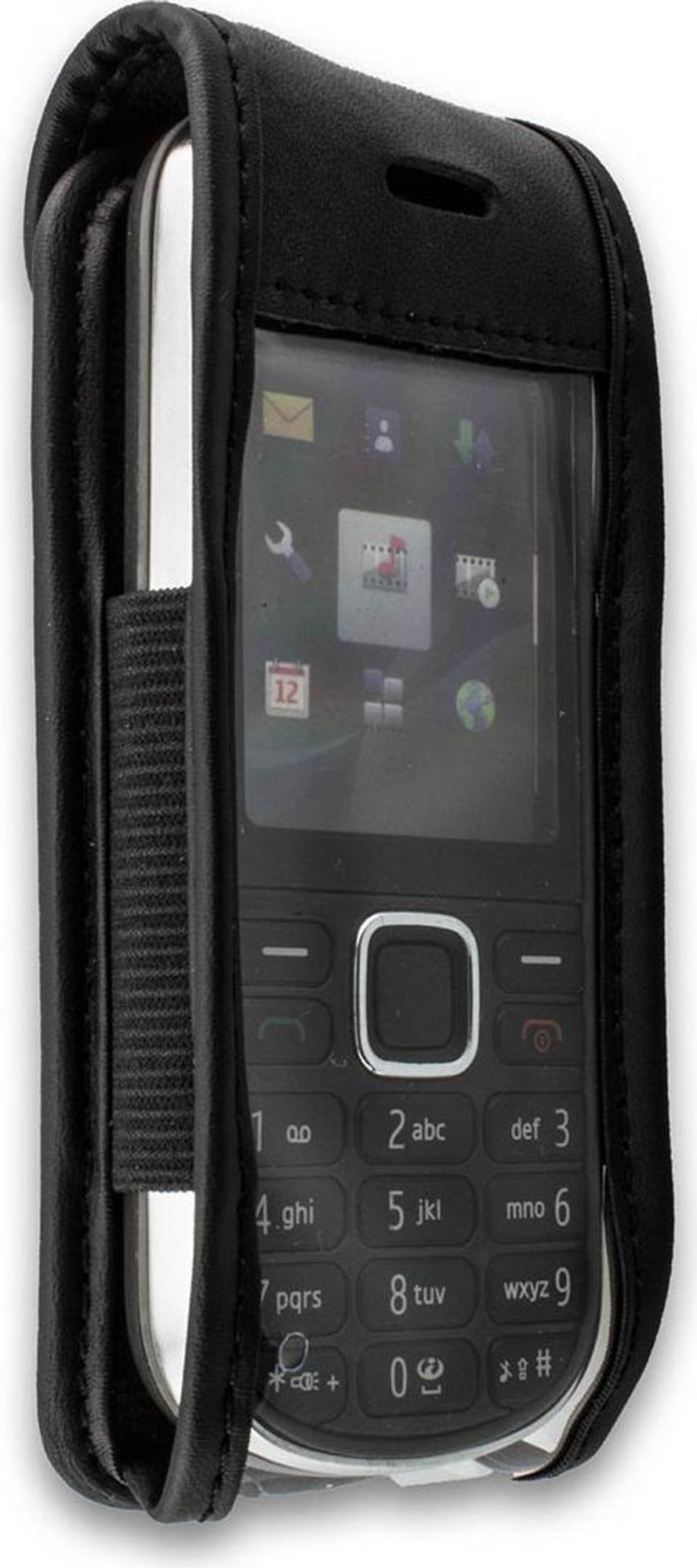 caseroxx Ledertasche mit Gürtelclip kompatibel mit Nokia 3720 aus Echtleder, Tasche mit Gürtelclip und Sichtfenster  Bild 3