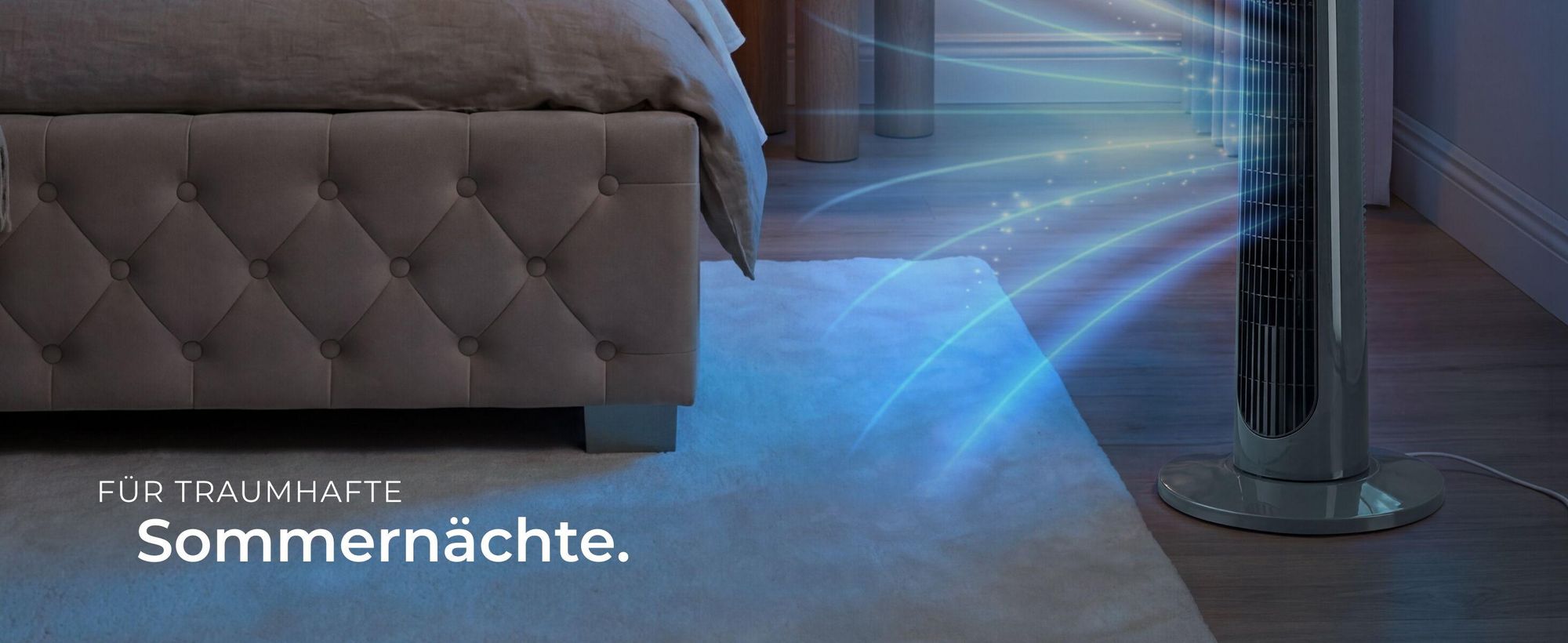 tectake® Turmventilator Arktis 12-Stunden-Timer extrem leise und energiesparend