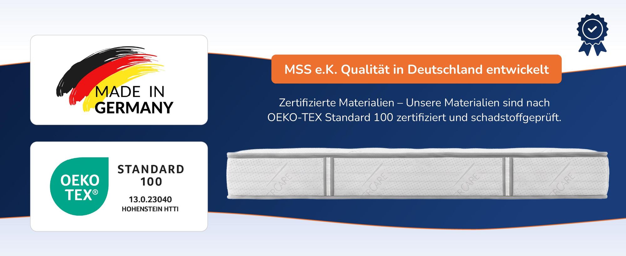 Aufbau und Herstellung der Taschenfederkernmatratze MEDIC Silver Plus