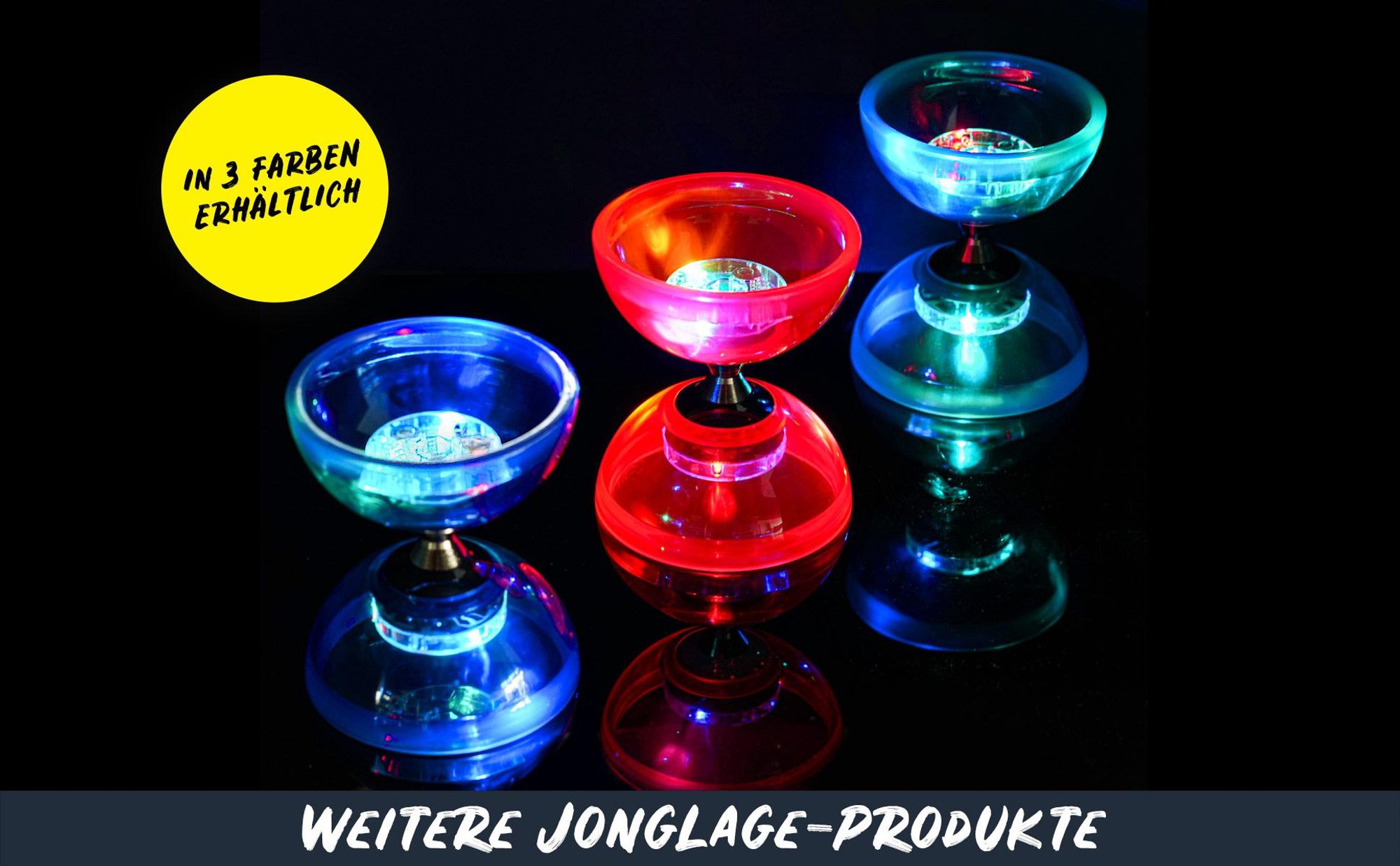 Diabolo Freizeit Diabolo Satz mit Kugellagerachse | Komplettes Starterset mit robuster Konstruktion für Anfänger und Fortgeschrittene | Hochwertige Ge