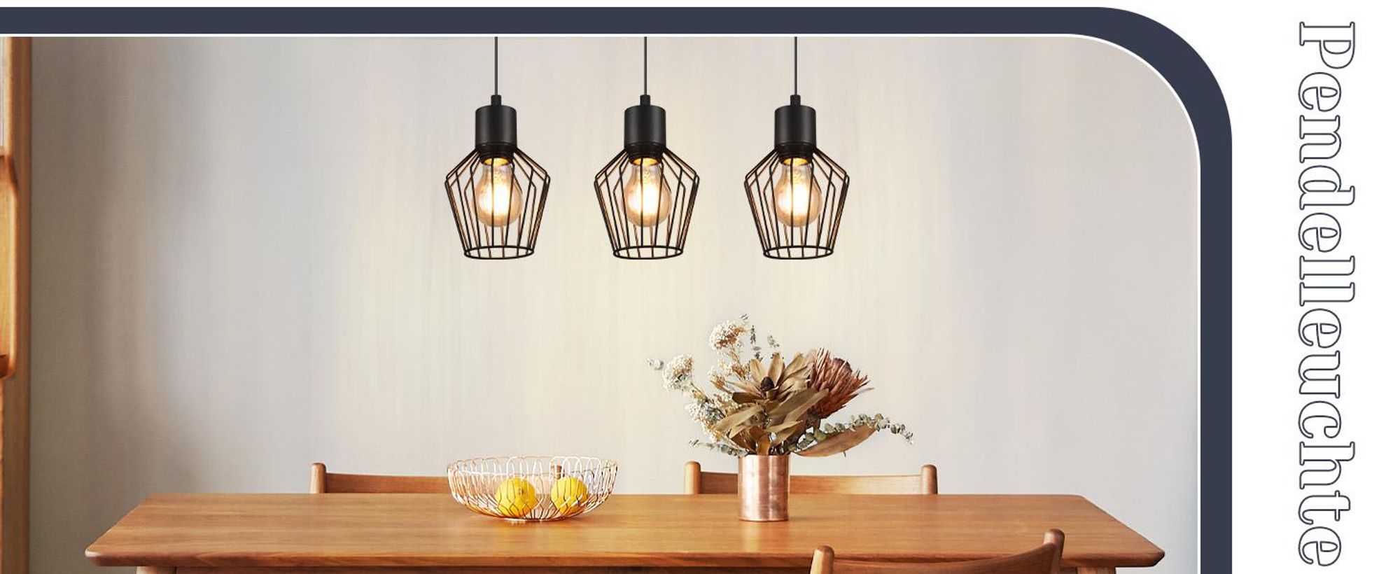 ZMH Pendelleuchte Esstisch 3 Flammig Schwarz Hängeleuchte E27 Hängend Lampen Metall Lampenschirm Hängelampe Industrie für Küche Schlafzimmer