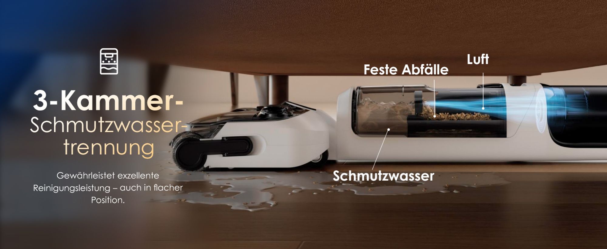 Tineco Floor ONE Switch S6 Stretch Nass Trockensauger 180° Lay-Flat 85°C Flashdry 5-in-1 Selbstreinigung Handstaubsauger, Anti-Tangle, Kantenreinigen