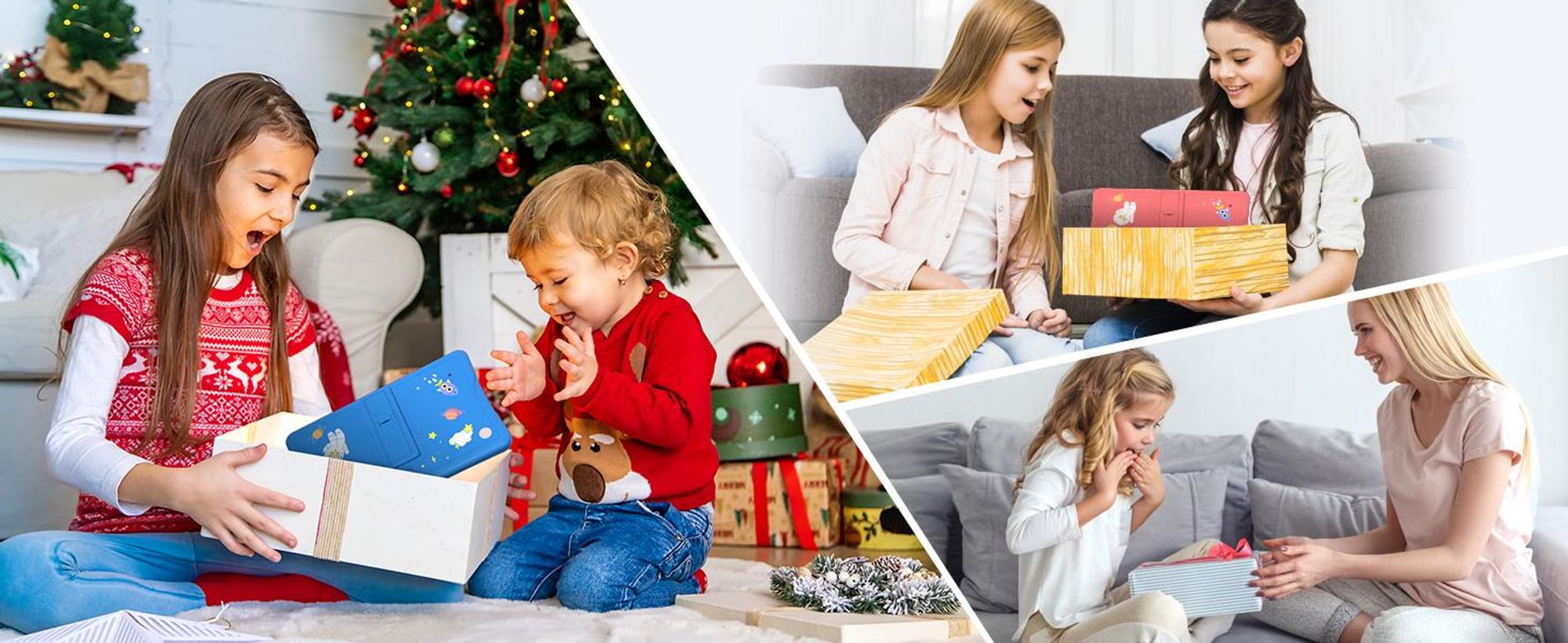 Tabwee K10 Kids 10.1" Blau Tablet, Google Kids Space, 4GB RAM+64GB ROM, Android 15 WiFi Tablet für Kind mit Kindgerechte Hülle und Stift, 5000mAh