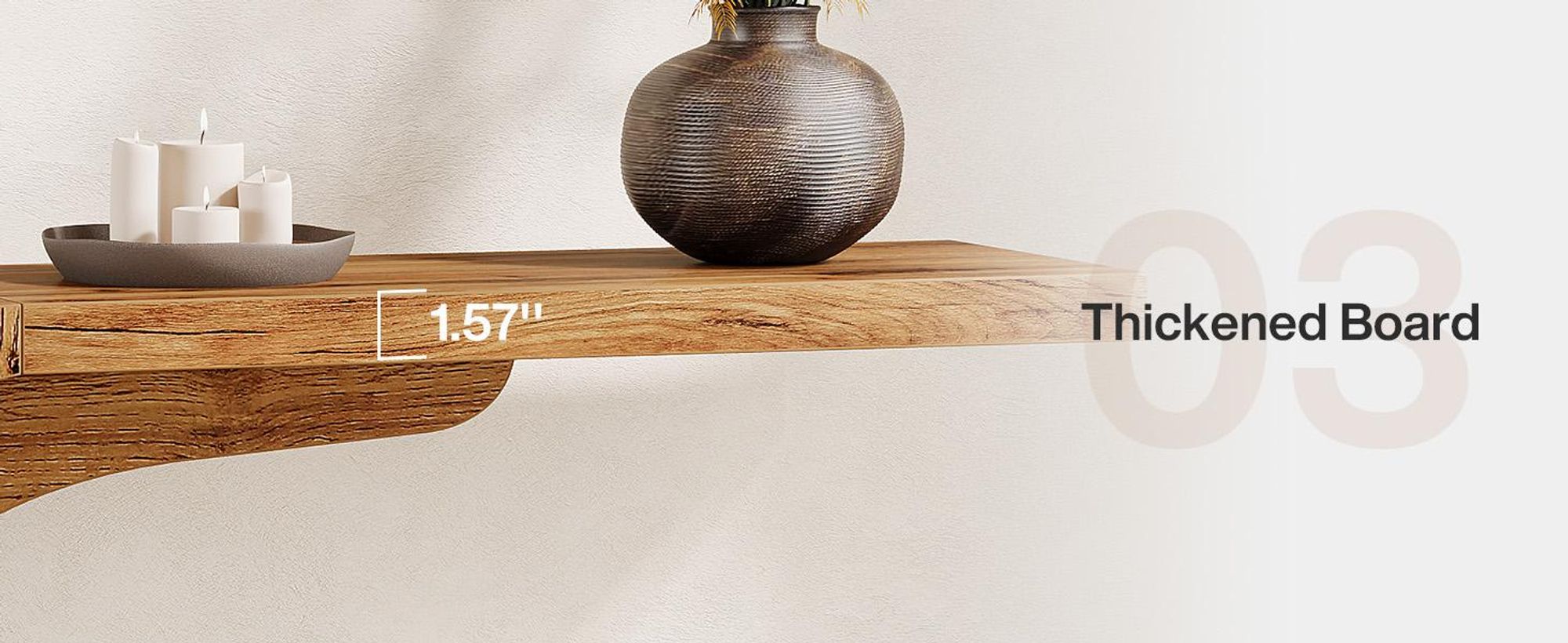Tribesigns 110 cm Konsolentisch, im Mid-Century-Modern-Stil für Eingangsbereich, C-förmig Holz Flur, Wohnzimmer, Eingangsbereich, Foyer, Naturbraun