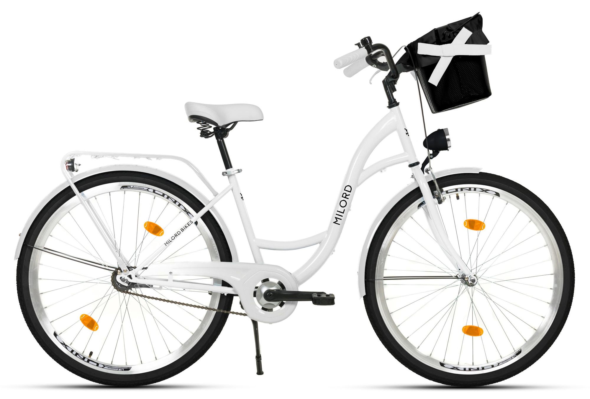 Milord Komfort Fahrrad Mit Korb Damenfahrrad, 28 Zoll, Braun, 1 Gang