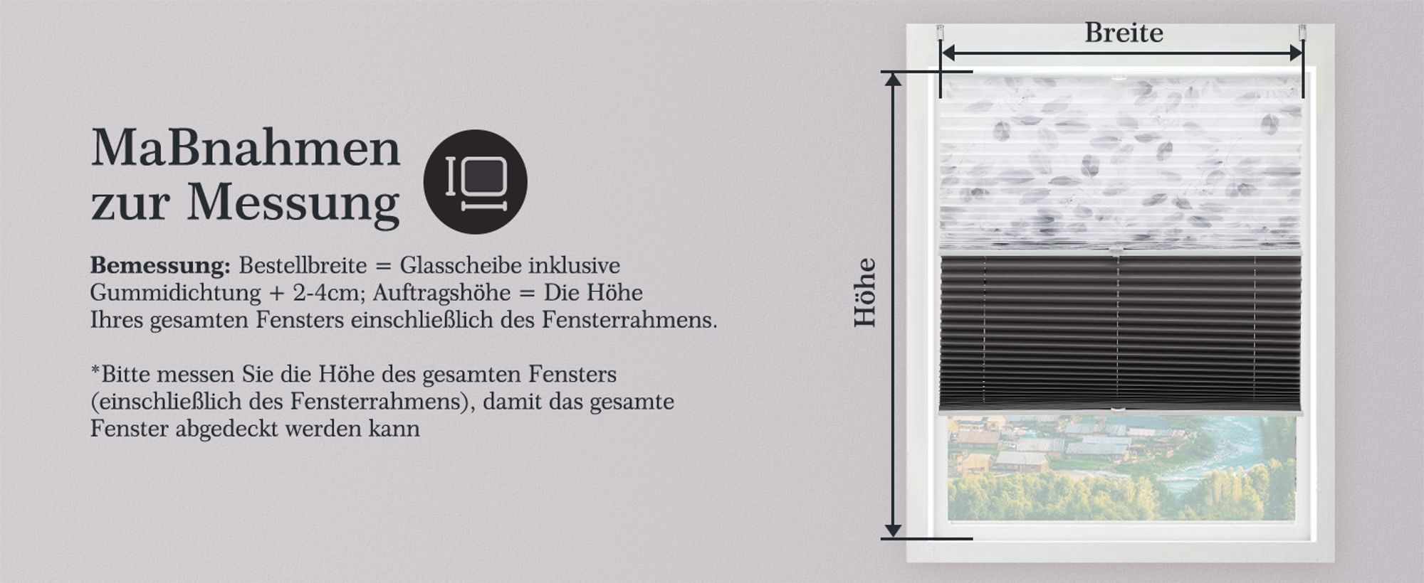 Plissee Ohne Bohren110x130cmPlisseerollo Klemmfix Doppelplissee Day+Night 100% Verdunkelung mit Lichtdurchlässig Ausbrenner-Muster Faltrollo Jalousie für Fenster