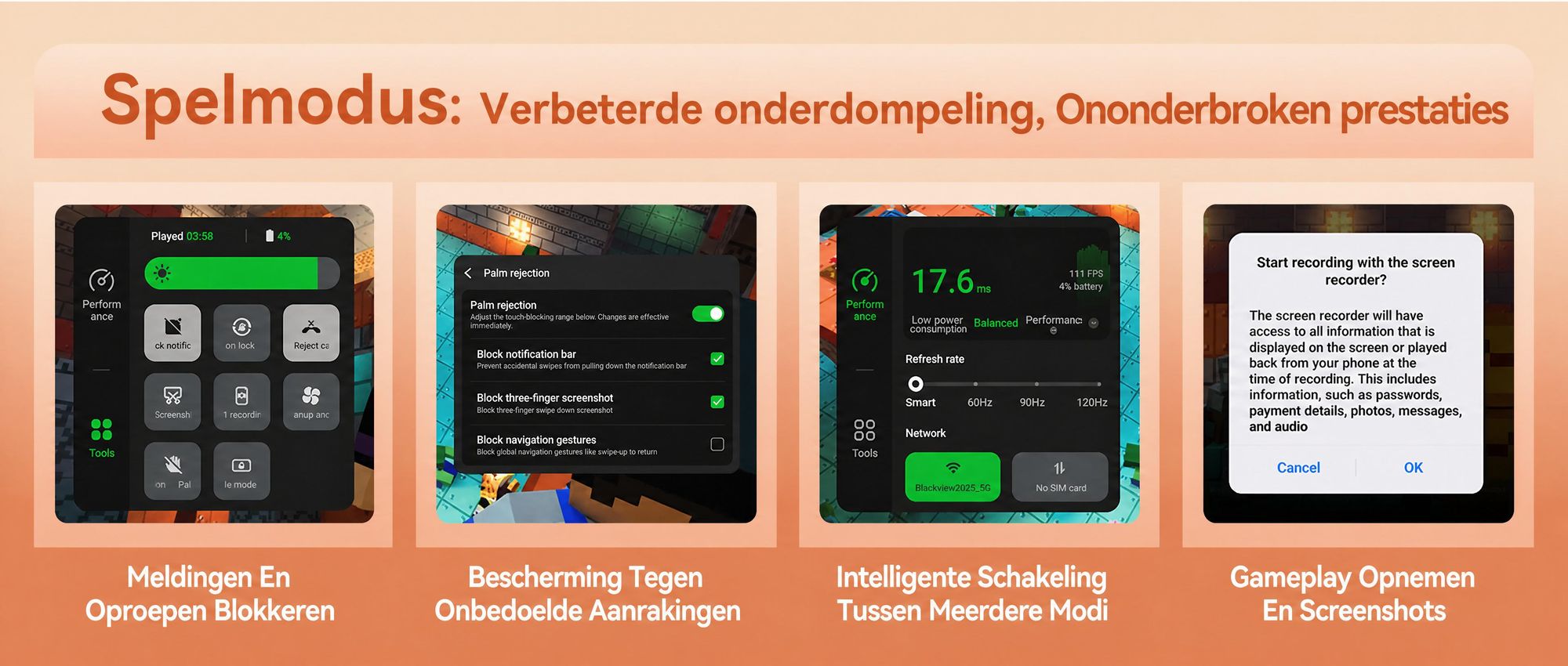 Blackview WAVE 7C smartphone, zonder abonnement, 6,56 inch, Android 16, 16GB + 64GB/2TB (TF-kaart), gezichtsherkenning, 5000mAh batterij, 32MP camera, dual-SIM, WiFi 5, IP54 (stof- en spatwaterdicht)