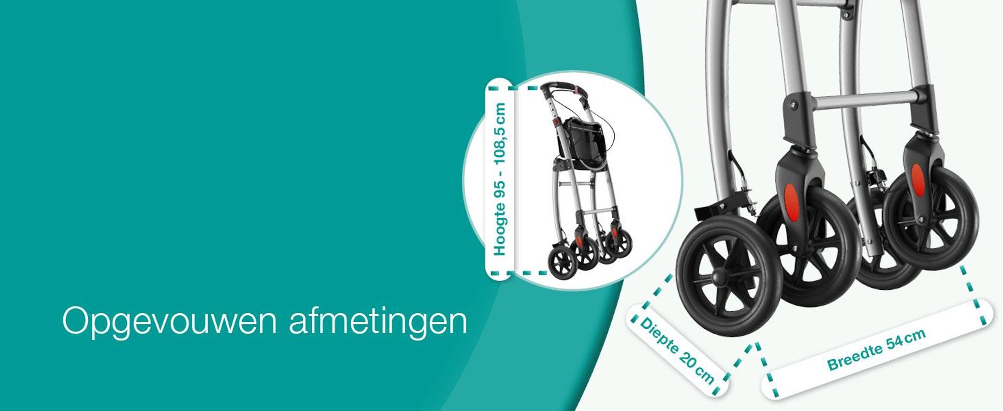 ELONEO Woonrolstoel, 54 cm breed, opvouwbaar en lichtgewicht, inclusief dienblad en stoffen mand. Smalle rolstoel voor binnenshuis, inklapbaar, zilverkleurig