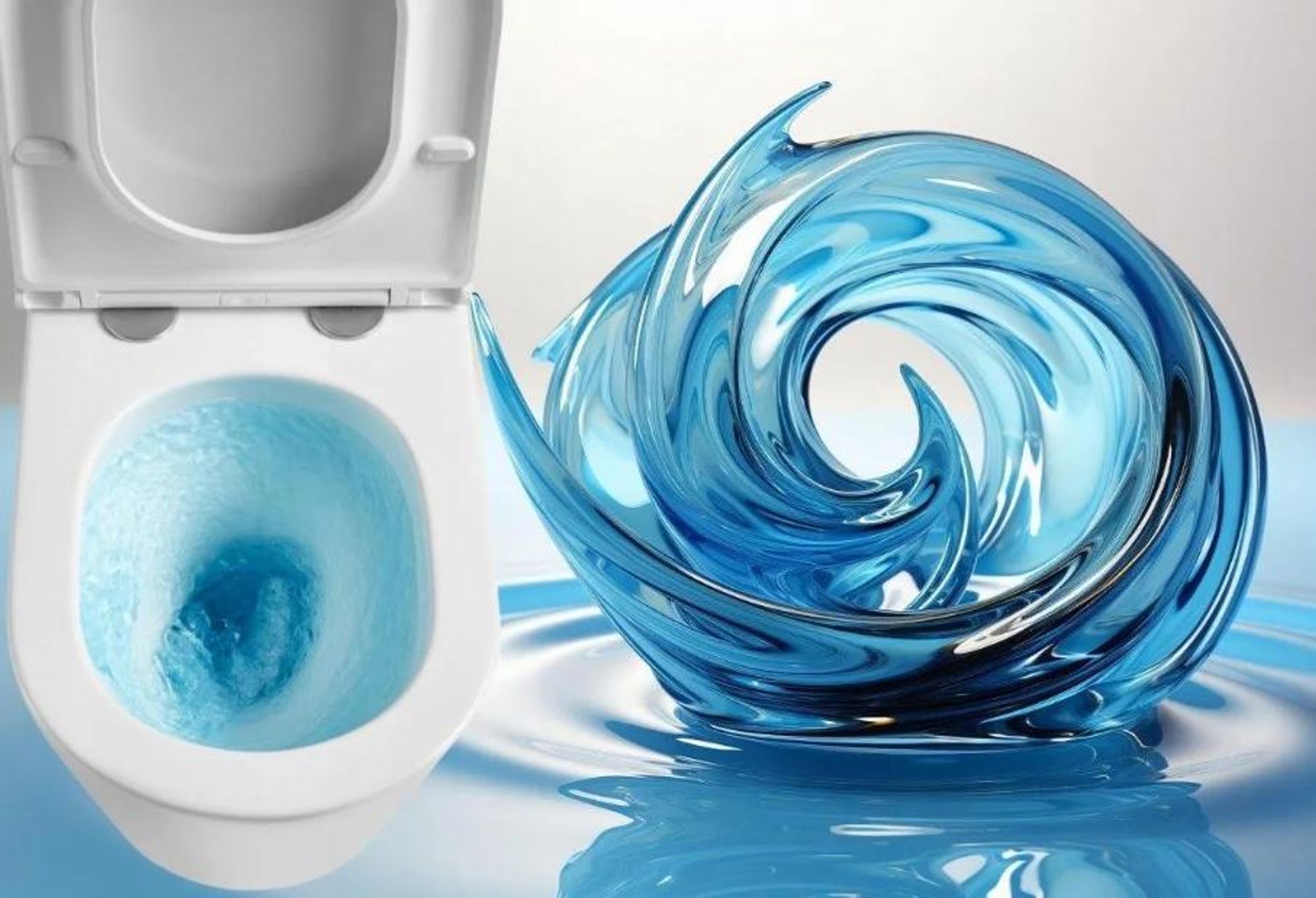 AQUA for you | Stand-WC - Lavita Neptun 3.0 - Rimless-WC - 60,5x38x80 cm - Universalablauf - Weiß - mit Softclose-Sitz, Wirbelspülung, Toilette