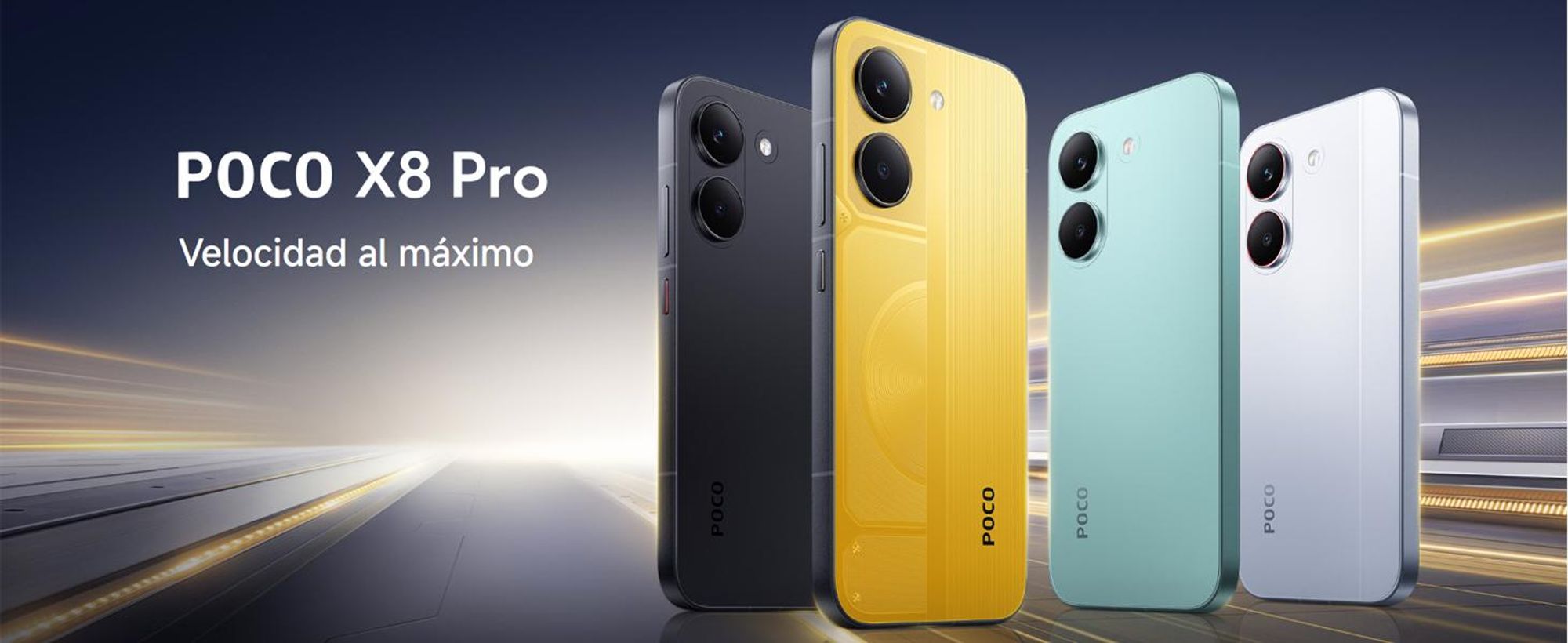 XIAOMI POCO X8 Pro, pantalla de 16,7 cm (6,59"), resolución de 2756 x 1268 píxeles, 8 GB de RAM, 256 GB de almacenamiento, cámara de 50 MP, color verde