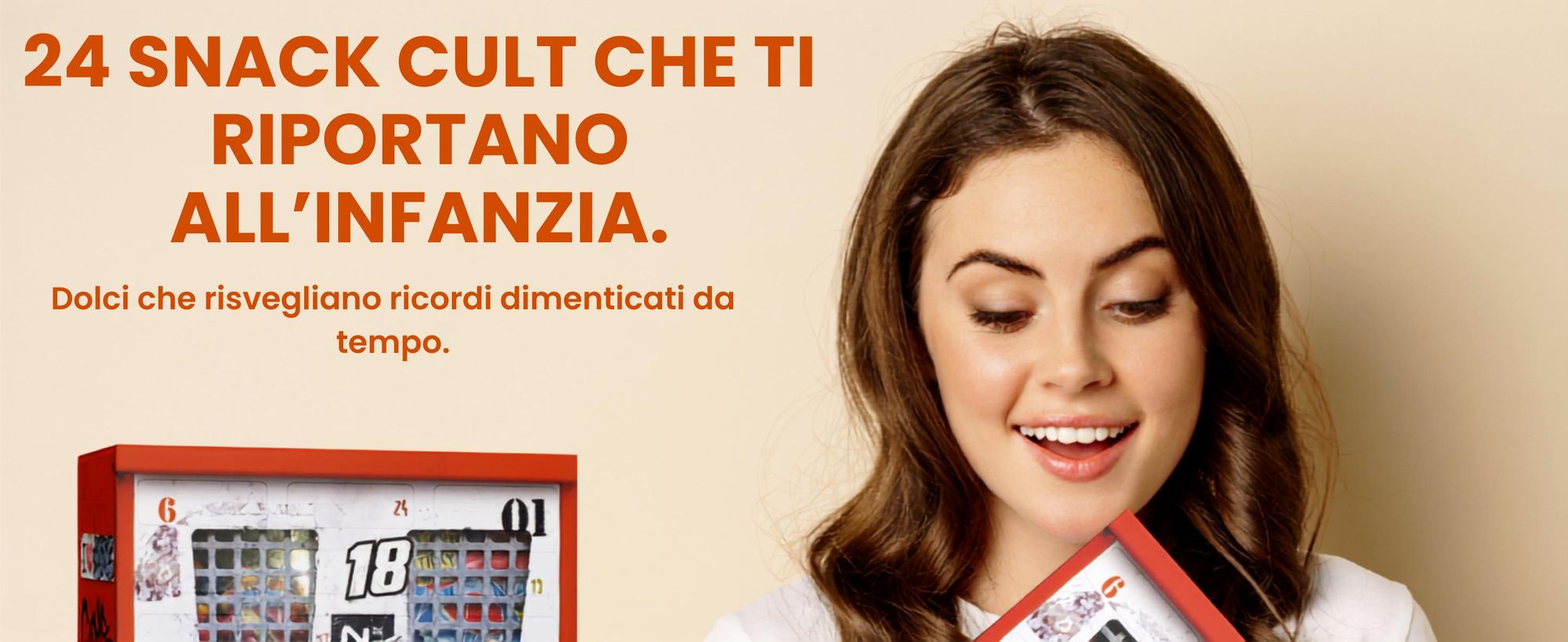 BOXILAND® calendario avvento nostalgia 2026, 24 dolci retrò, classici