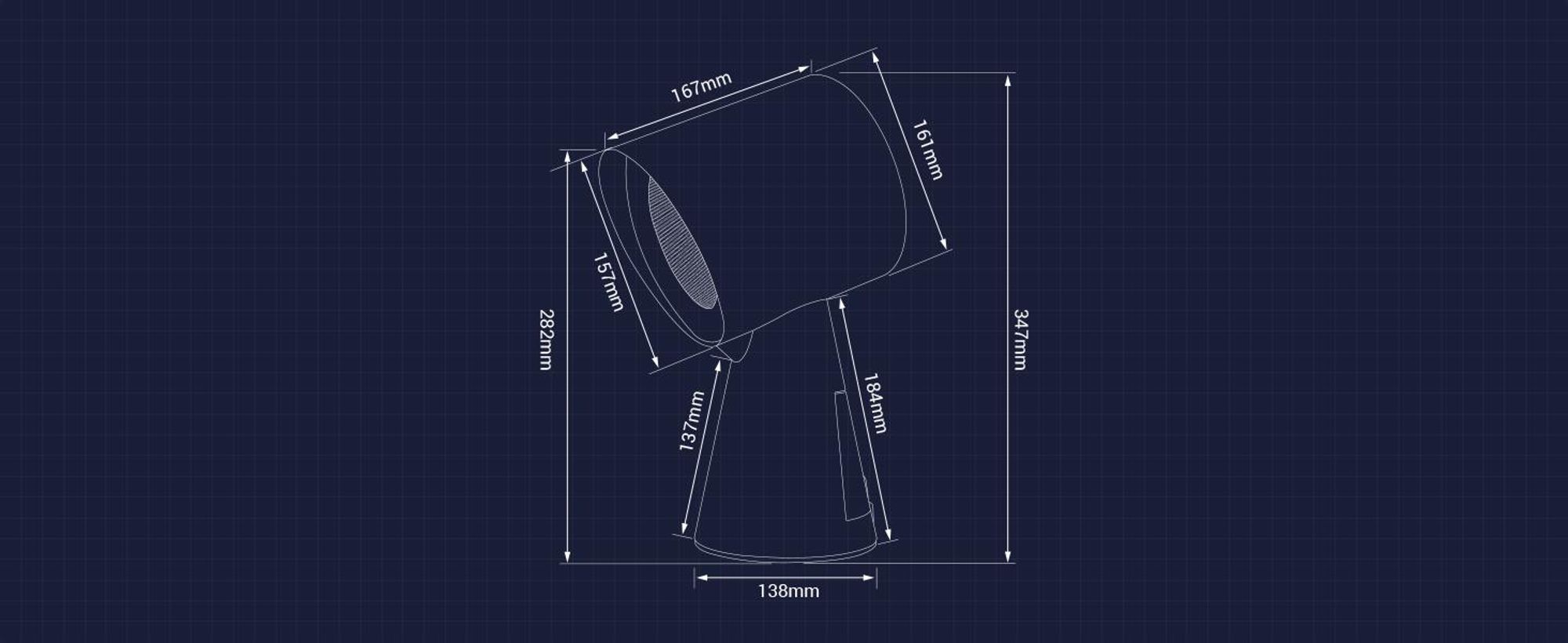 CIARRA Mobiele Draagbare Mini Afzuigkap - 120 m³/u Tafel Afzuigkap Recirculatie zwart VMPHB01